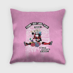Подушка квадратная Harley Quinn, цвет: 3D-принт