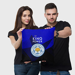 Подушка квадратная Leicester City, цвет: 3D-принт — фото 2
