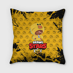 Подушка квадратная BRAWL STARS SALLY LEON, цвет: 3D-принт