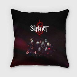 Подушка квадратная Slipknot, цвет: 3D-принт