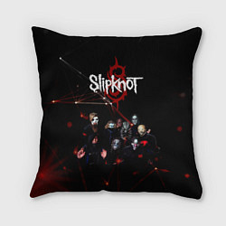 Подушка квадратная Slipknot, цвет: 3D-принт