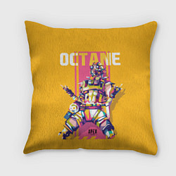 Подушка квадратная Apex Legends Octane, цвет: 3D-принт