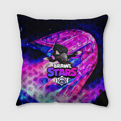 Подушка квадратная BRAWL STARS CROW, цвет: 3D-принт