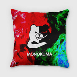 Подушка квадратная MONOKUMA, цвет: 3D-принт