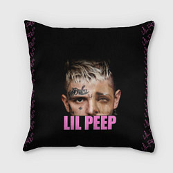 Подушка квадратная Lil Peep, цвет: 3D-принт