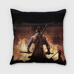 Подушка квадратная Sekiro shadows die twice, цвет: 3D-принт