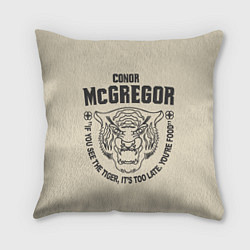 Подушка квадратная Conor McGregor, цвет: 3D-принт