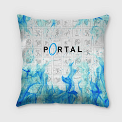 Подушка квадратная PORTAL, цвет: 3D-принт