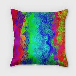 Подушка квадратная Красочная текстура, цвет: 3D-принт