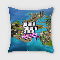 Подушка квадратная GRAND THEFT AUTO:VICE CITY, цвет: 3D-принт