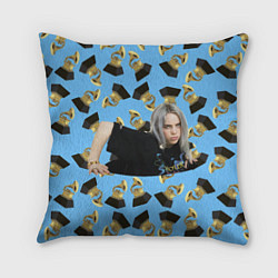 Подушка квадратная Billie Eilish Grammy, цвет: 3D-принт
