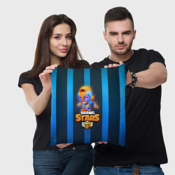 Подушка квадратная Brawl Stars GT Max, цвет: 3D-принт — фото 2