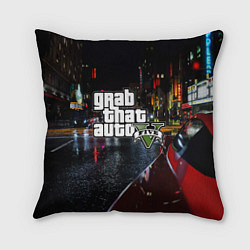 Подушка квадратная Grand Theft Auto V, цвет: 3D-принт