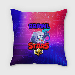 Подушка квадратная Brawl Stars 8 BIT, цвет: 3D-принт
