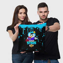 Подушка квадратная BRAWL STARS MRP, цвет: 3D-принт — фото 2