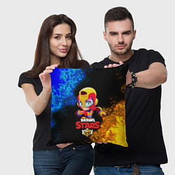 Подушка квадратная Brawl Stars MAX, цвет: 3D-принт — фото 2