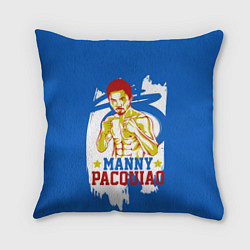 Подушка квадратная Manny Pacquiao, цвет: 3D-принт