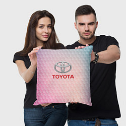 Подушка квадратная TOYOTA, цвет: 3D-принт — фото 2