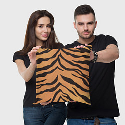 Подушка квадратная Тигриный камуфляж, цвет: 3D-принт — фото 2