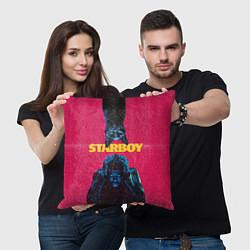 Подушка квадратная STARBOY цвета 3D-принт — фото 2
