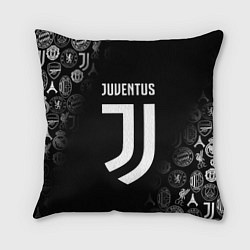 Подушка квадратная JUVENTUS, цвет: 3D-принт