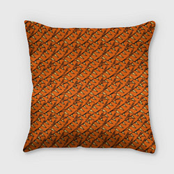 Подушка квадратная Хлебушек, цвет: 3D-принт