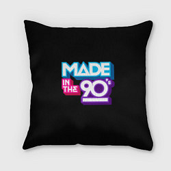 Подушка квадратная 90s, цвет: 3D-принт
