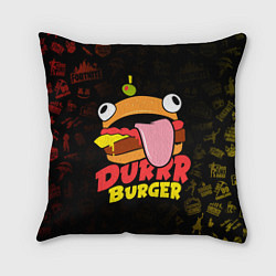 Подушка квадратная Fortnite Durrr Burger, цвет: 3D-принт