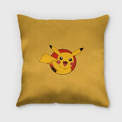 Подушка квадратная Pikachu, цвет: 3D-принт