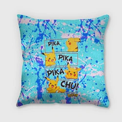 Подушка квадратная Pikachu, цвет: 3D-принт