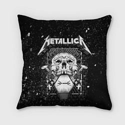 Подушка квадратная Metallica, цвет: 3D-принт