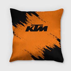 Подушка квадратная KTM, цвет: 3D-принт