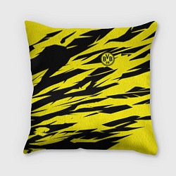 Подушка квадратная FC Borussia, цвет: 3D-принт