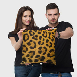 Подушка квадратная Леопард, цвет: 3D-принт — фото 2