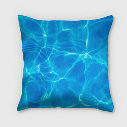 Подушка квадратная Вода, цвет: 3D-принт