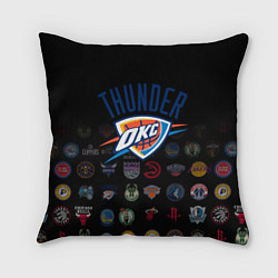 Подушка квадратная Oklahoma City Thunder 2, цвет: 3D-принт