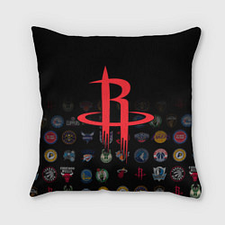 Подушка квадратная Houston Rockets 2, цвет: 3D-принт