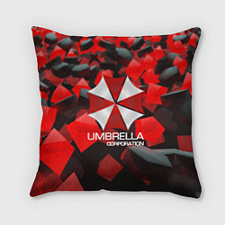 Подушка квадратная Umbrella Corp, цвет: 3D-принт