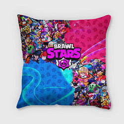 Подушка квадратная BRAWL STARS, цвет: 3D-принт