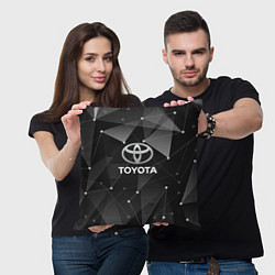 Подушка квадратная TOYOTA, цвет: 3D-принт — фото 2