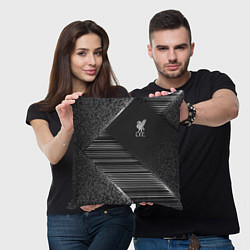 Подушка квадратная Liverpool F C, цвет: 3D-принт — фото 2