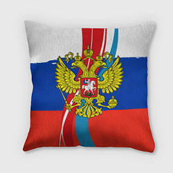 Подушка квадратная Герб России, цвет: 3D-принт