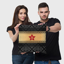 Подушка квадратная СССР, цвет: 3D-принт — фото 2