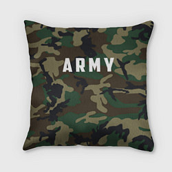 Подушка квадратная ARMY, цвет: 3D-принт