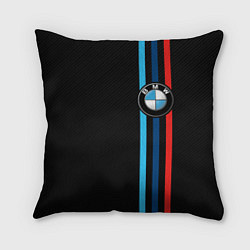 Подушка квадратная BMW M SPORT CARBON, цвет: 3D-принт