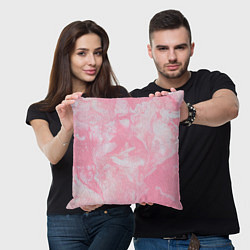 Подушка квадратная Розовая Богемия, цвет: 3D-принт — фото 2