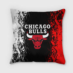 Подушка квадратная CHICAGO BULLS, цвет: 3D-принт