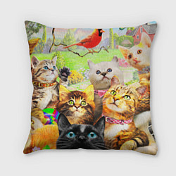Подушка квадратная КОТЫ
