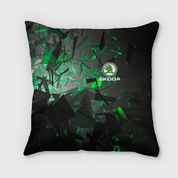 Подушка квадратная SKODA, цвет: 3D-принт