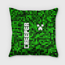 Подушка квадратная MINECRAFT CREEPER, цвет: 3D-принт